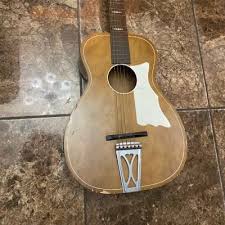 Vintage Lyra ? Barclay ? 1960s Parlor Acoustic Guitar Made ...