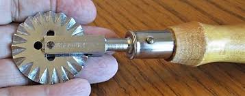 Vintage Pastry Crimper Decorating Tool Wood Handle ITALY | eBay