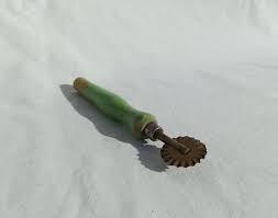 Old Brass and Wood Pasta Cutter, Vintage Dough Cutters ...