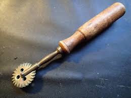 ANTIQUE early 1900 HANDMADE BRASS WHEEL COOKIE CUTTER ...