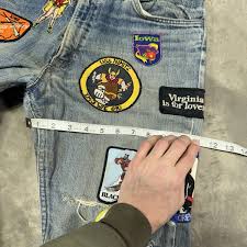 Vintage Levis 646 Blue Mens 32x32 Jeans 70s Patchwork Flare ...