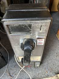 Vintage Phone Booth Payphone Push Button Telephone GTE ...