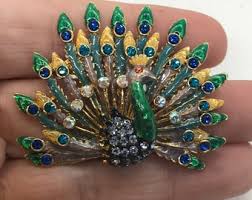 Vintage Swan Pin With Rhinestones - Etsy