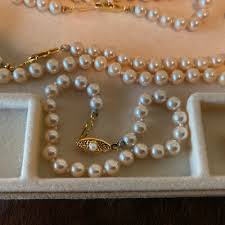 Queen Anne Collection Simulated Pearl Necklace Set, Ring, Bracelet, Necklace | eBay