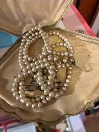 1960s Department Store Vintage Pearls in Shell - Etsy