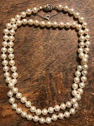 Vintage Faux Pearl Hand Knotted Beaded Long Necklace Beautiful Clasp - Etsy