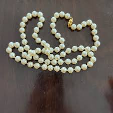 monet pearl necklace. real pearls usually range in... | Depop