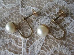 Ivory Pearl 14k Yellow Gold Earrings Fine Earrings for sale | eBay