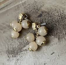 J Crew Bauble Cluster Drop Beaded Cluster Acetate Blush ...