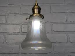 Early Electric Style Pendant Light Antique Brass AB Finish ...