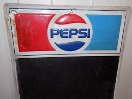Vintage Pepsi Chalkboard Aluminum Sign | eBay