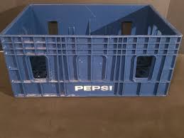 Vintage Blue Plastic Pepsi Cola Crate Rare Style 19 x 13 x 8.5 ...