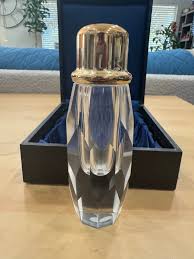 Vintage Hand Led Glass Salt & Pepper Shakers 5.75” X 2” Orig. Box Made In Japan