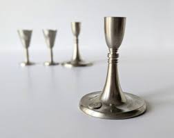 Just Andersen 4 Set Collection: 2 Liquor Glass + 2 Candle Holders. Collectors Items. 1930s Pewter From Selangor Pewter - Farmer Medallion - Etsy