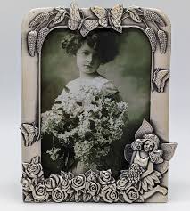 New in Box Fairy w/ 4 Butterflies & 12 Roses Pewter Photo ...
