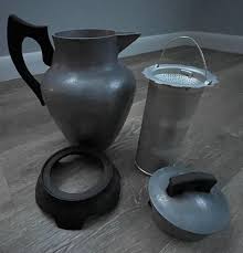 Vintage Master Heavy Cast Aluminum (Stove Top) Coffee Pot w filter & table stand | eBay