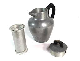 Vintage Coffee/tea/water Infuser Pitcher - Teapot - Heavy Cast Aluminum - Banner - Etsy