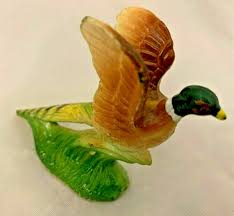 Multi 3.5" Wings Up Ring Neck Bird Figurine | eBay