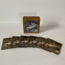 Vintage Duck Coasters Cork Back Wood Box 1970s Set Of 6 Coasters | eBay
