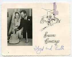 Bride & Groom Wedding Cake Vintage 1950s Real Photo ...
