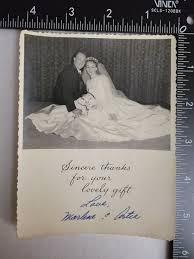 VINTAGE THANK YOU CARD FROM MARLENE AND ARTIE'S WEDDING FREE ...