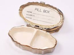 3 Vintage Pill Boxes, Fancy Metal Pill Boxes, Golden Rose ...