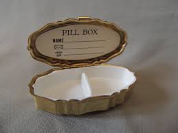 Vintage bronze miniature pill box decorated lid | eBay