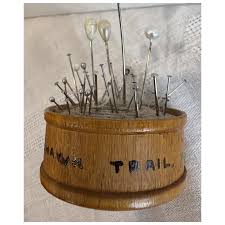 Vintage Mohawk Trail tourist pin cushion Hatpin souvenir ...