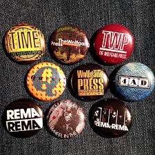 9 the Wolfgang Press / 4AD / Rema-rema 1" Pinback Buttons or ...