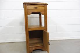 French Antique Wooden Bedside Cabinet Bedside Table ...