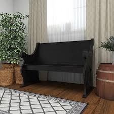 Country Cottage Pew Style Bench | Antique Farmhouse