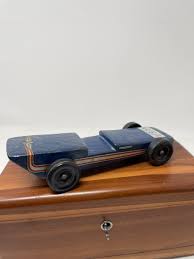 Vintage Pinewood Derby Race Car in Blue chevy USA ...