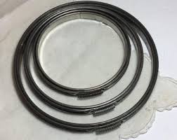 3 Vintage Metal Embroidery Hoops - 1917 - Adjusto - Etsy