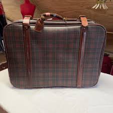 U1205 Vintage Polo Ralph Lauren Full Size Leather Tartan ...