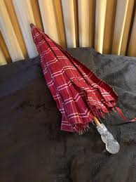 Vintage Mid Century Red Printed Umbrella With Lucite Handle and Tassel - Large Size, Excellent Preowned Condition, Unique Ladies Accessory - Etsy