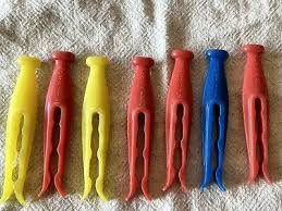 14 Vintage (Misc Brands) Plastic Clothes Pins / Kordite ...