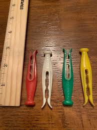 Twelve Vintage Clothespins for Use or Craft Plastic Kordite ...
