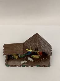 Vintage Christmas Plastic Nativity Scene Decoration Made in Hong Kong 8123 4" | eBay