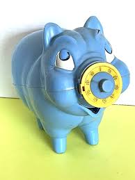 Vintage 1960s Revell Inc. Pig Piggy Bank W/Combination Nose RARE!! *Ving Fuller | eBay