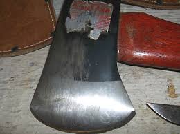 VINTAGE BOY SCOUT HATCHET & KNIFE WITH COMBO BELT SHEATH - ALL ORIGINAL!! | #435170046
