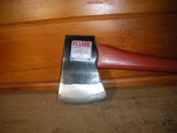 VINTAGE PLUMB ALL American Permabond Hatchet AA672 Great Patina! NO RESERVE!!! $18.95 - PicClick