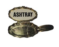 Vintage Gold Tone Pocket Ashtray | eBay