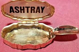 Vintage Ladies Cigarette Holder Ashtray Old Jewelry Metal ...