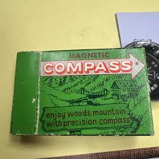 Vintage Compass EDGE MARK Japan Steel Case, works Well ...