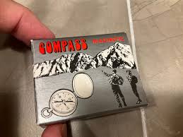 Vintage Compass Pocket Made In Japan Edge Mark Magnetic ...