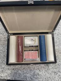 Things Remembered Poker SetWood Case-2 Decks of Cards 4 ...