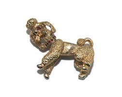 Vintage oro tono rojo y púrpura esmalte y rojo pedrería Red Hat Society inspirado broche. - Etsy España