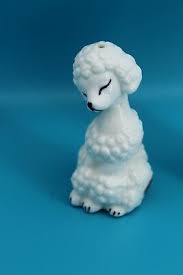 Vintage MCM Fine Bone China White Poodle Salt & Pepper ...
