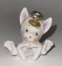 Vintage Miniature Angel With Feet Posed Japan Ceramic 2.5” Tall | eBay