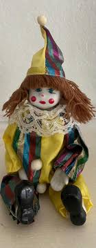 Vintage Porcelain Clown 1980's Vintage . Legs Bend so That It Can Be Situated on a Shelf. Excellent Pre-loved Condition. About a 9 Plus. - Etsy